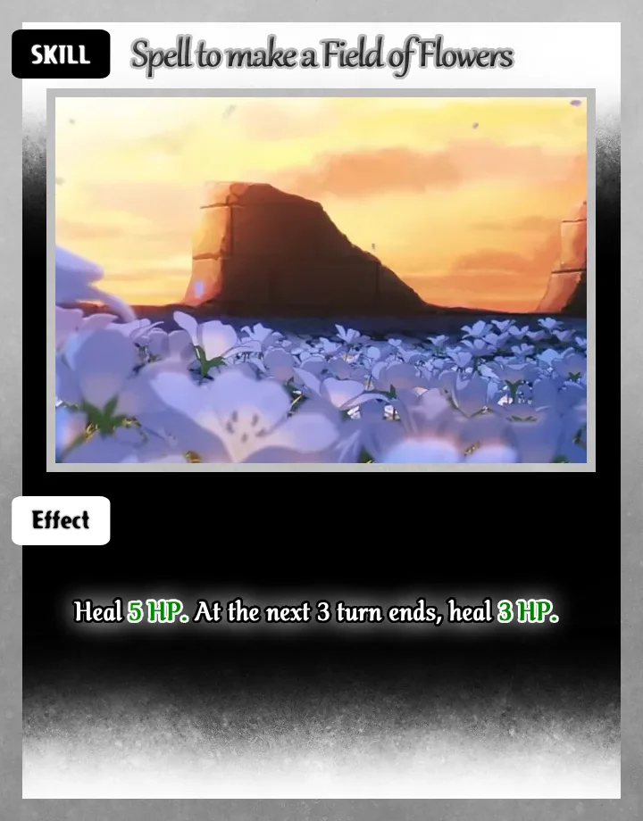 Spell to make a Field of Flowers