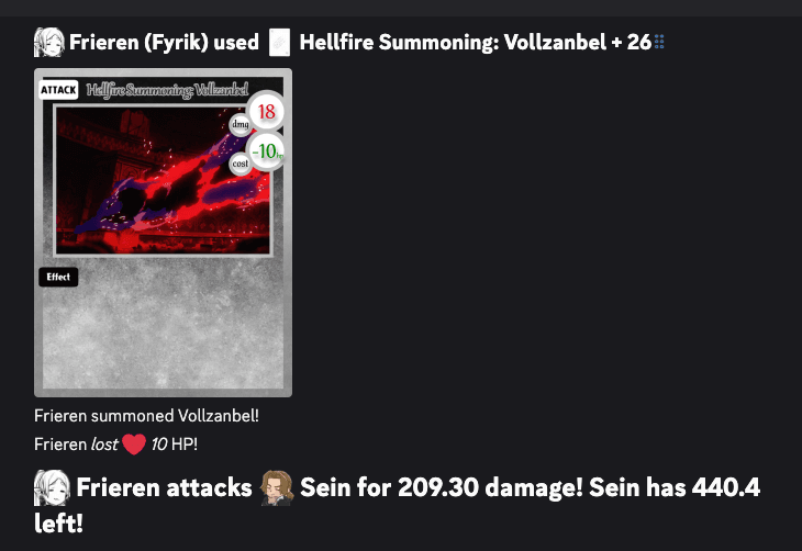 Frieren TCG gameplay